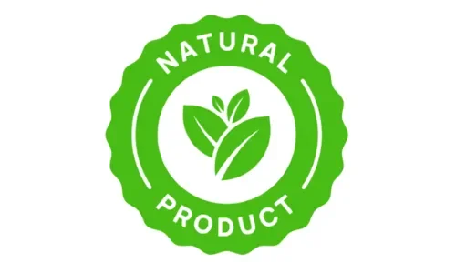 100% Natural ingredients badge